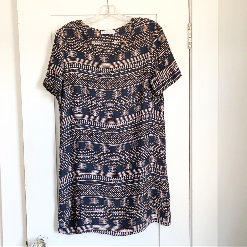 Waverly Grey Dress in Brown and Black